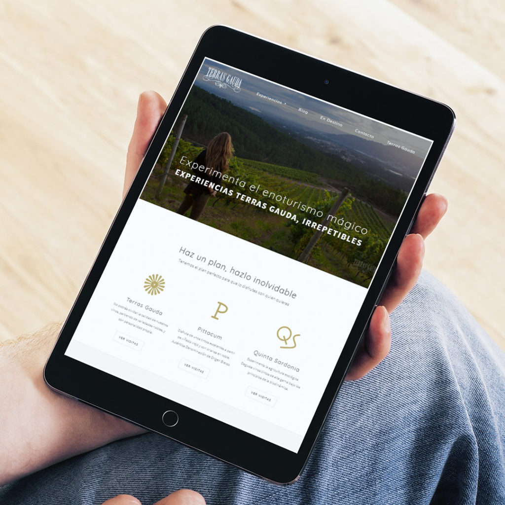Diseño web enoturismo Terras Gauda