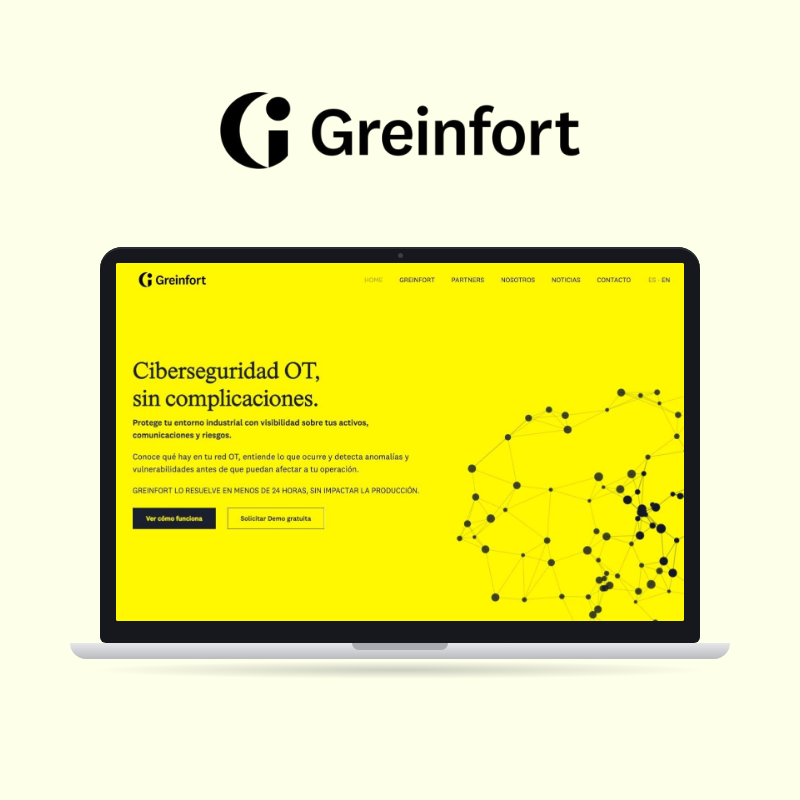 Web de Greinfort diseñada por Esterea